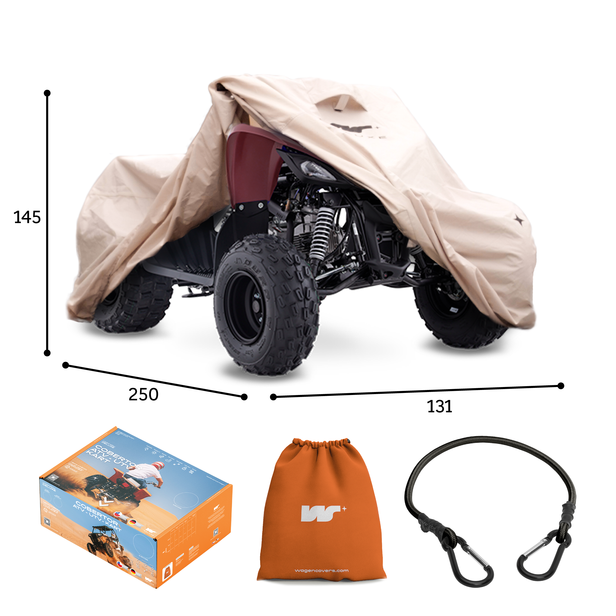 Funda para Cuatrimoto ATV Impermeable - Deluxe 3