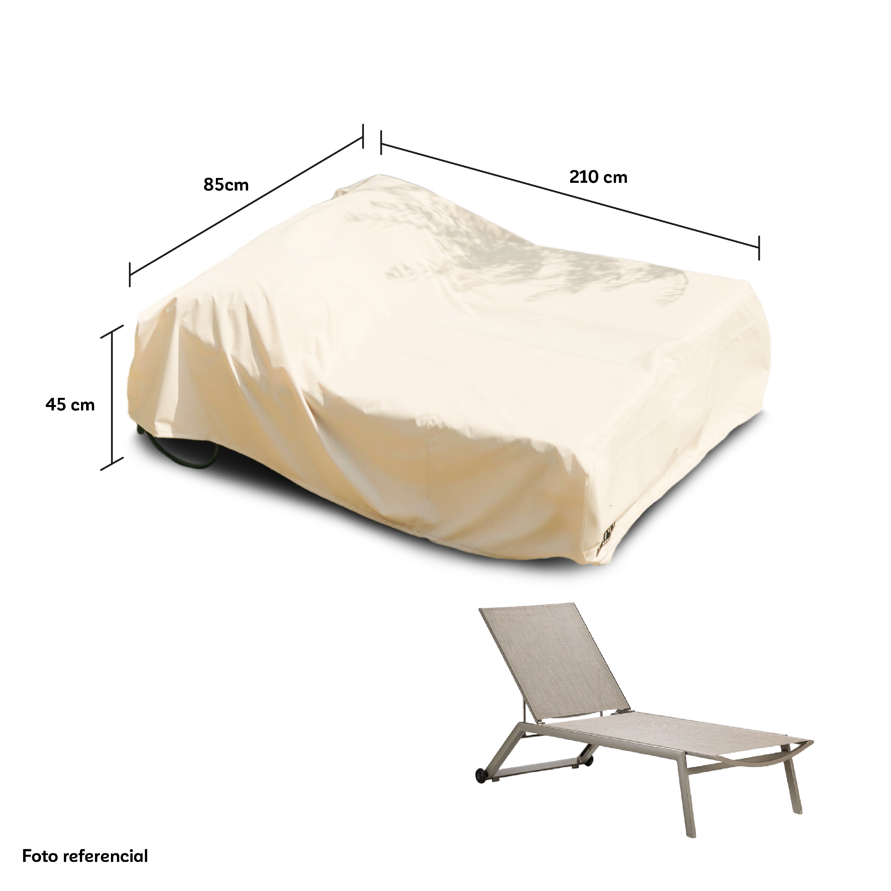 Funda para Reposera Impermeable - Protección Muebles Terraza y Jardín 6