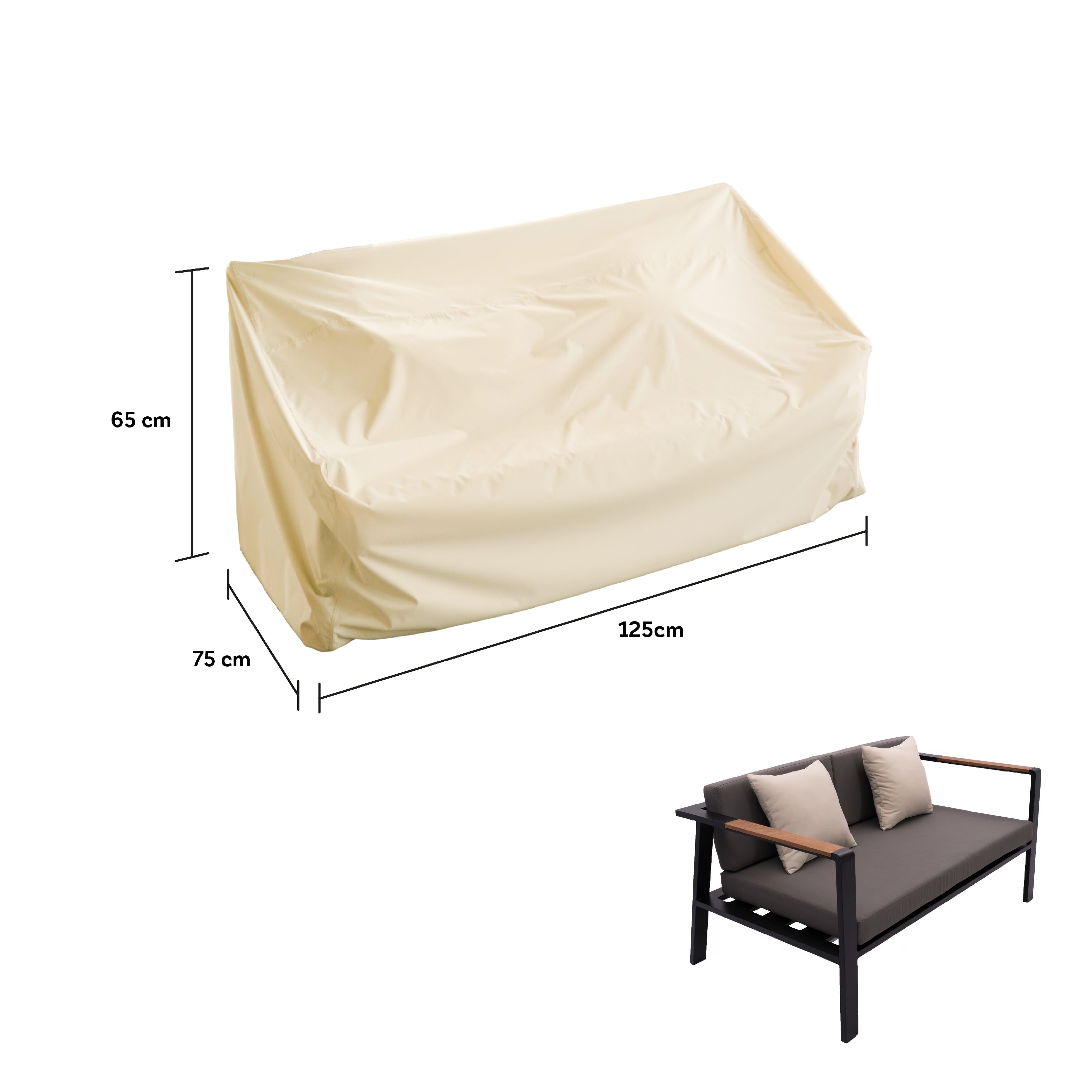 Funda Sofá Impermeable Ajustable - Protección Total Muebles Terraza Chile 5