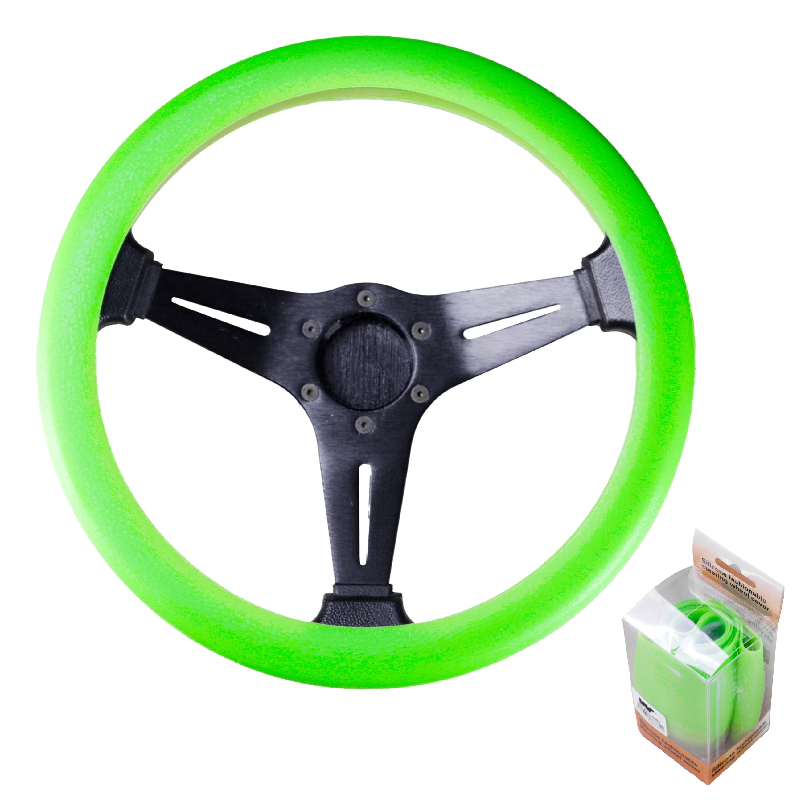 Cubre Volante Silicona Elástico Adaptable Colores 4