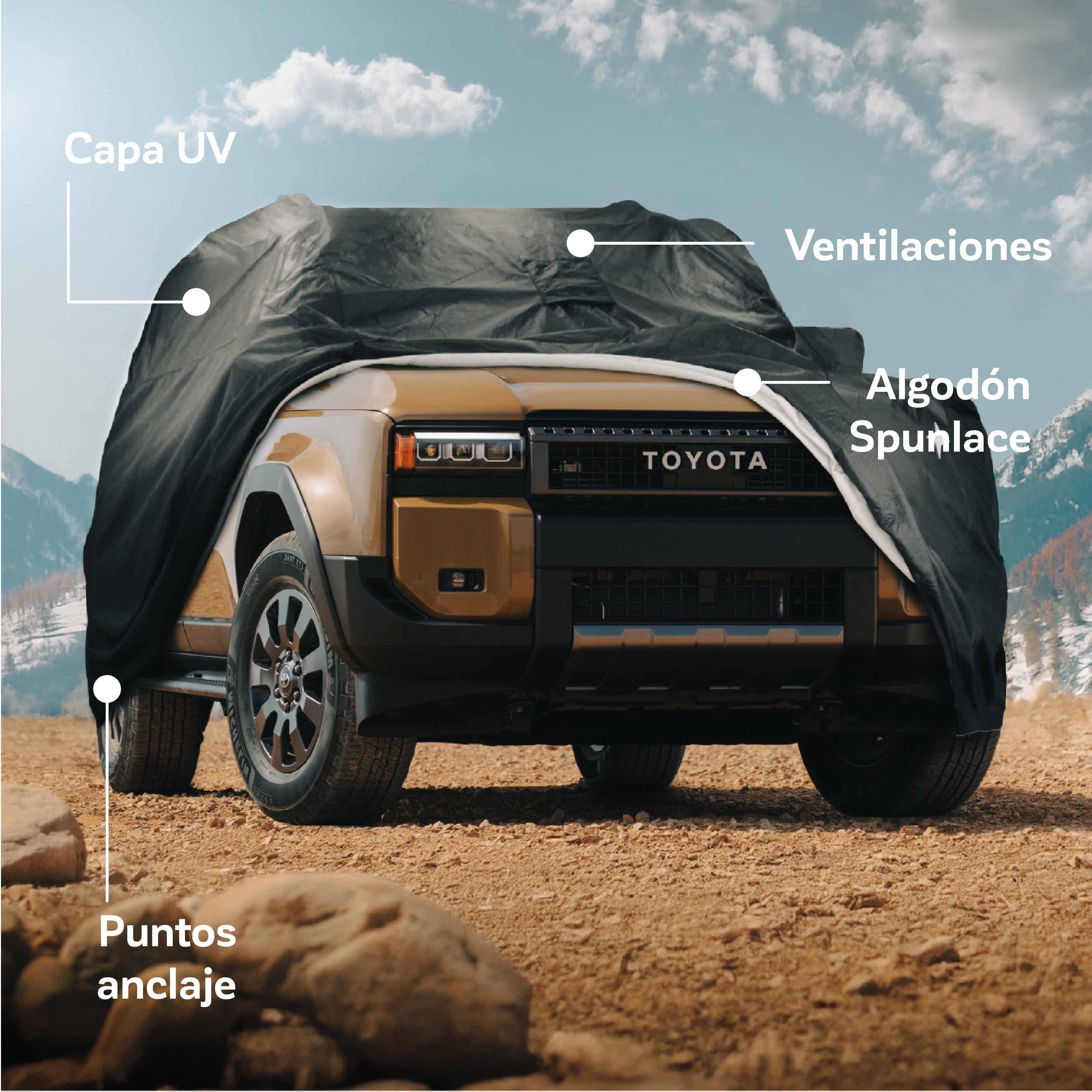 Funda Cobertor Auto Wagen Deluxe: Blindaje e Ingeniería de Protección Climática Absoluta 4