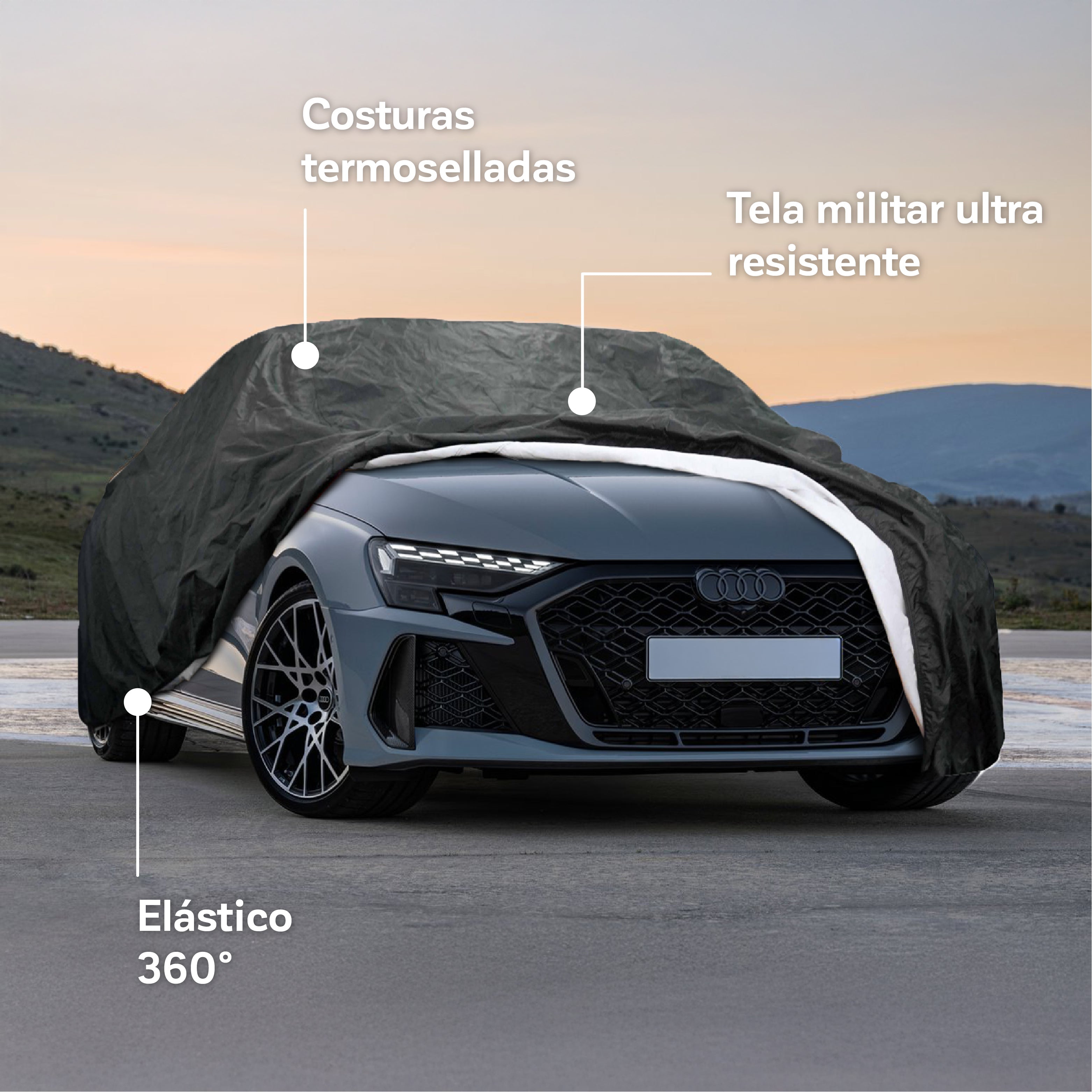 Funda Cobertor Auto Wagen Deluxe: Blindaje e Ingeniería de Protección Climática Absoluta 5
