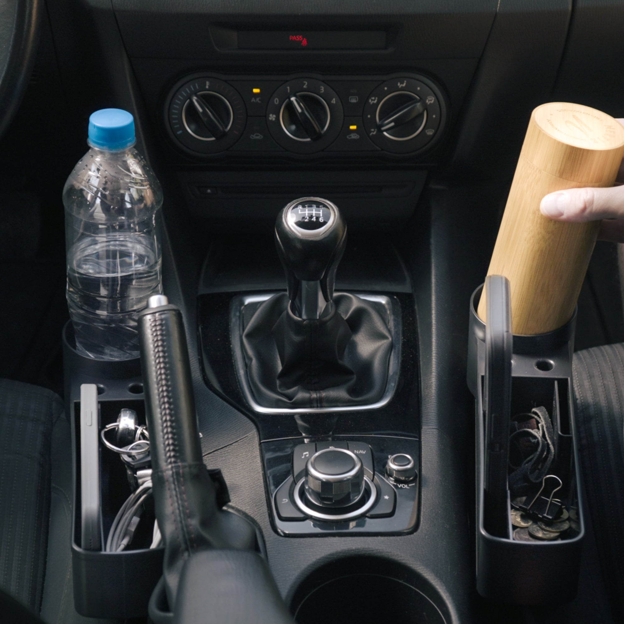 Organizador Asiento Auto Anticaídas – Relleno Hueco Universal + Porta Objetos 5