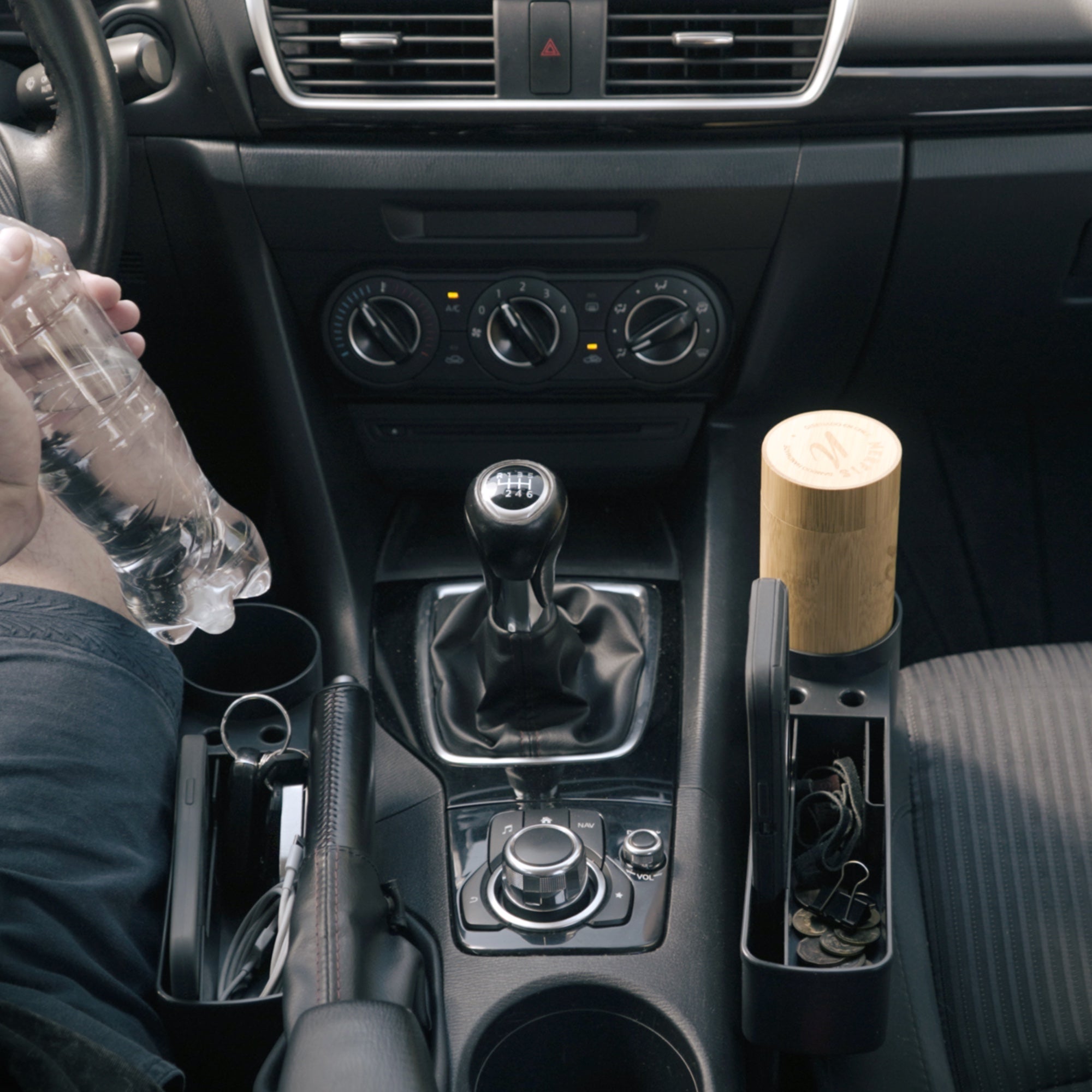 Organizador Asiento Auto Anticaídas – Relleno Hueco Universal + Porta Objetos 7