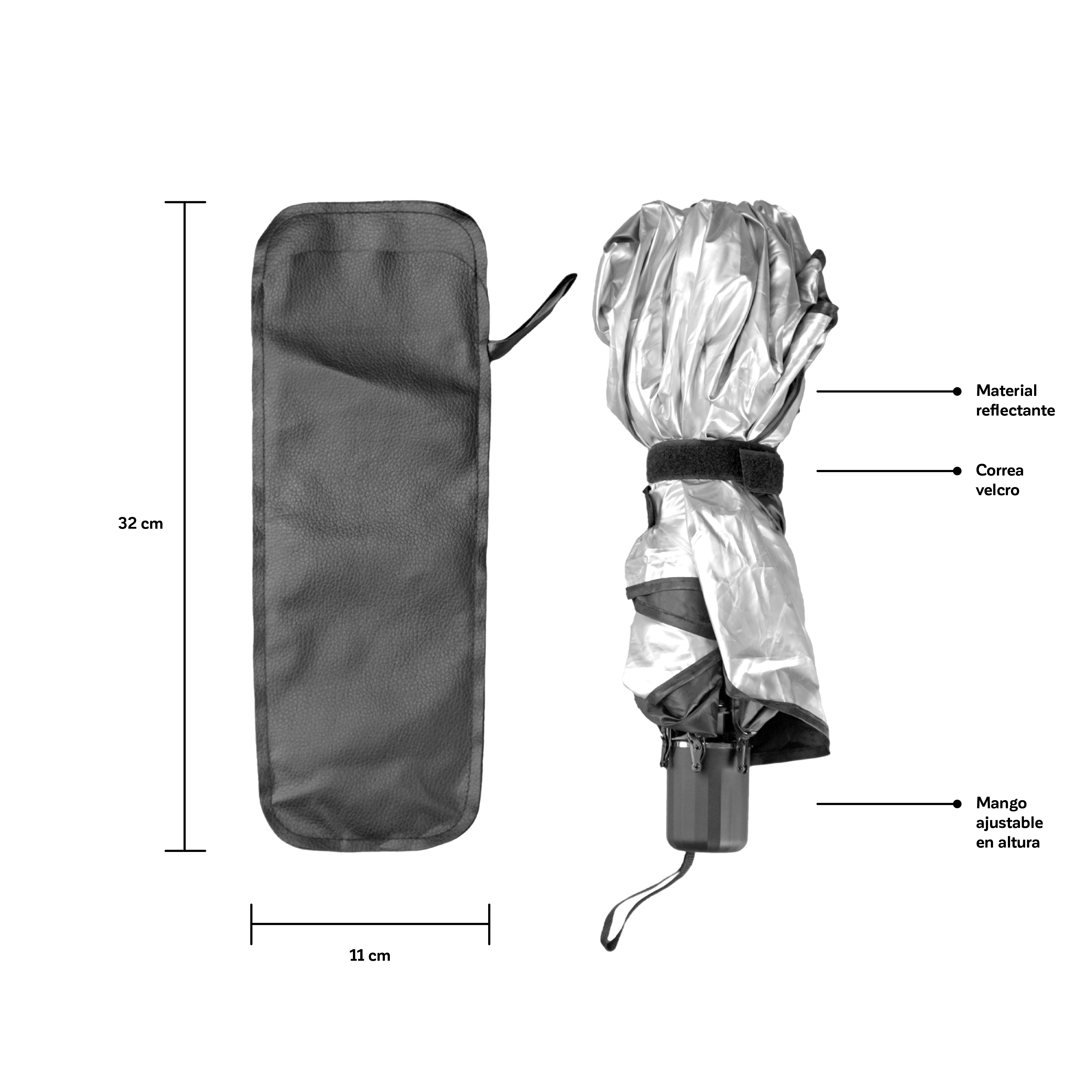 Quitasol Parasol Retráctil para Parabrisas Auto 4