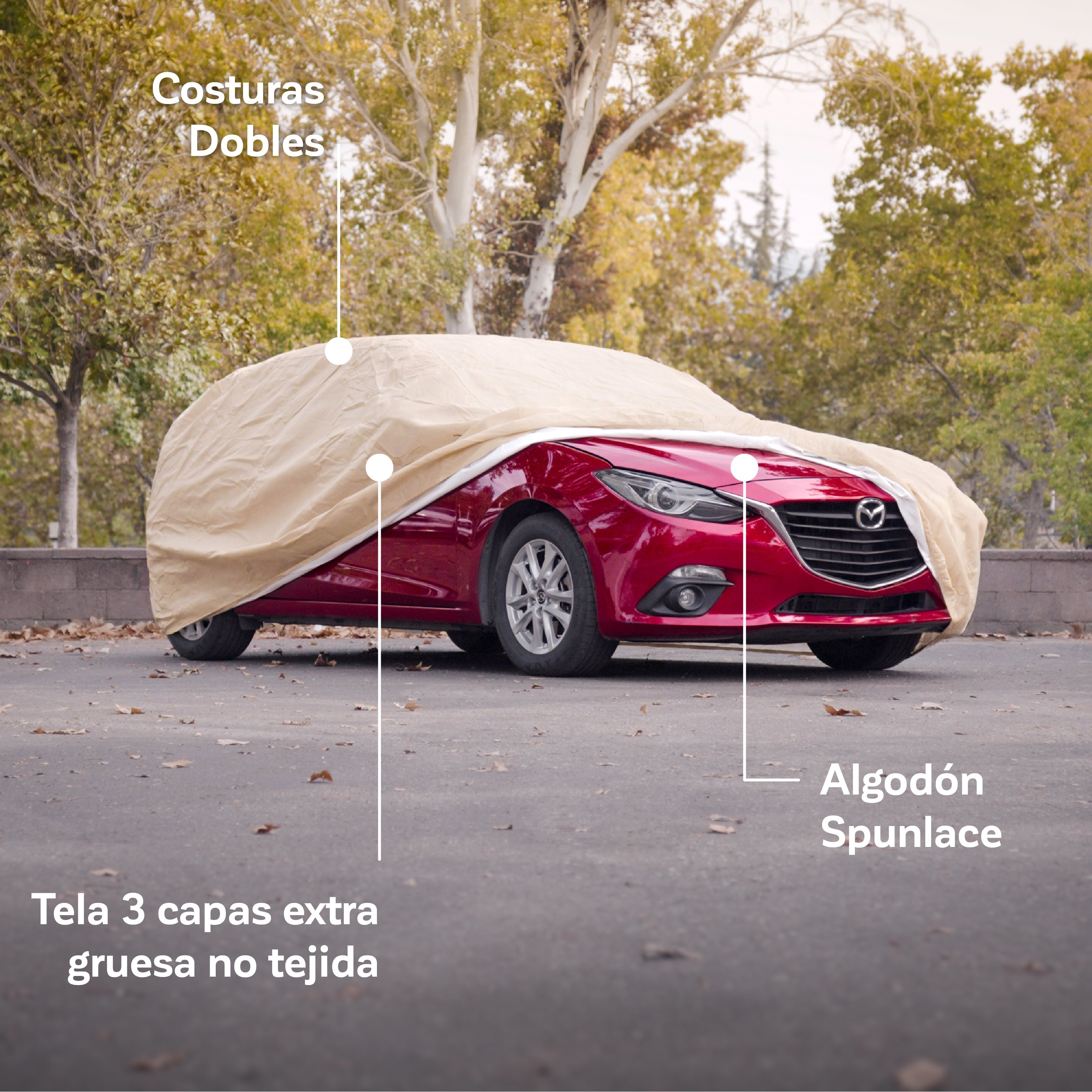 Funda Cobertor Auto Wagen Basic: Protección UV con Alta Duración 3