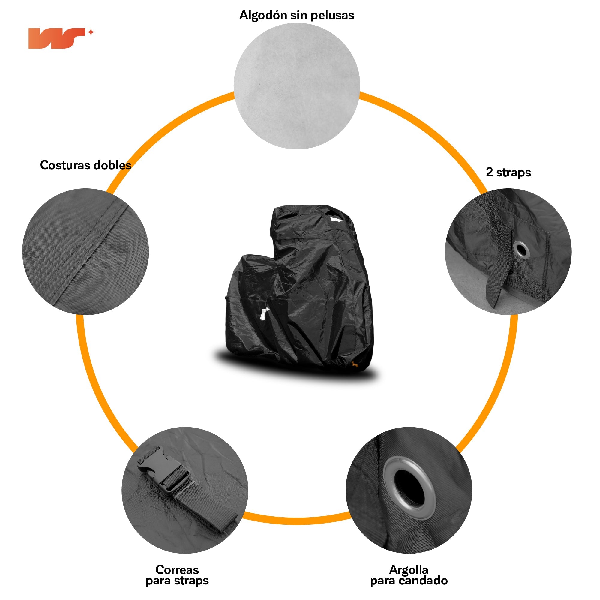 Funda para Moto Impermeable - Deluxe 4