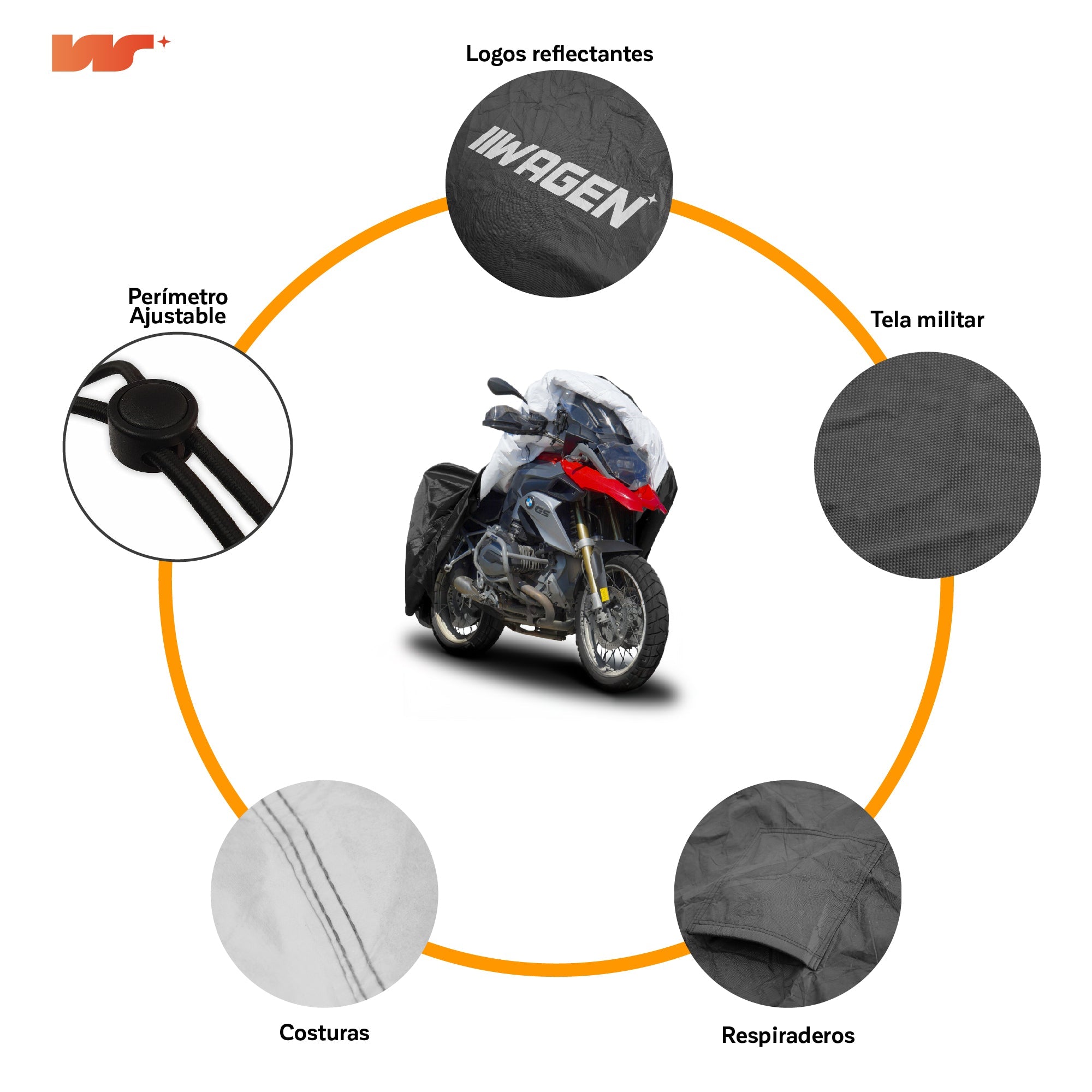 Funda para Moto Impermeable - Deluxe 3